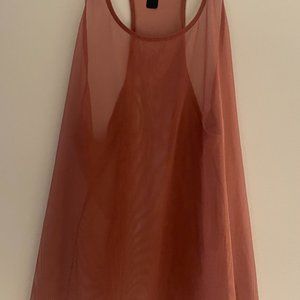 VS Sport Pink Mesh razor back tank